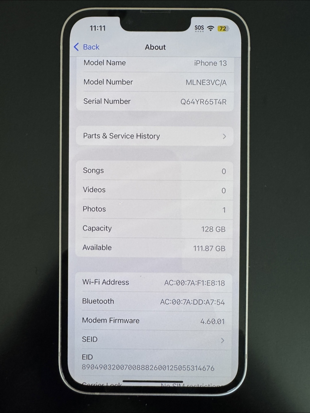 Apple iPhone 13 - 128GB/86% Battery/ Unlocked - photo 3