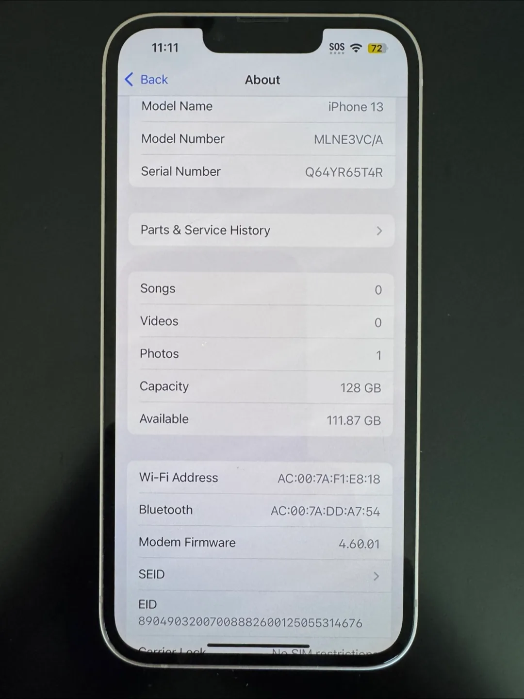 Apple iPhone 13 - 128GB/86% Battery/ Unlocked image indicator(3)