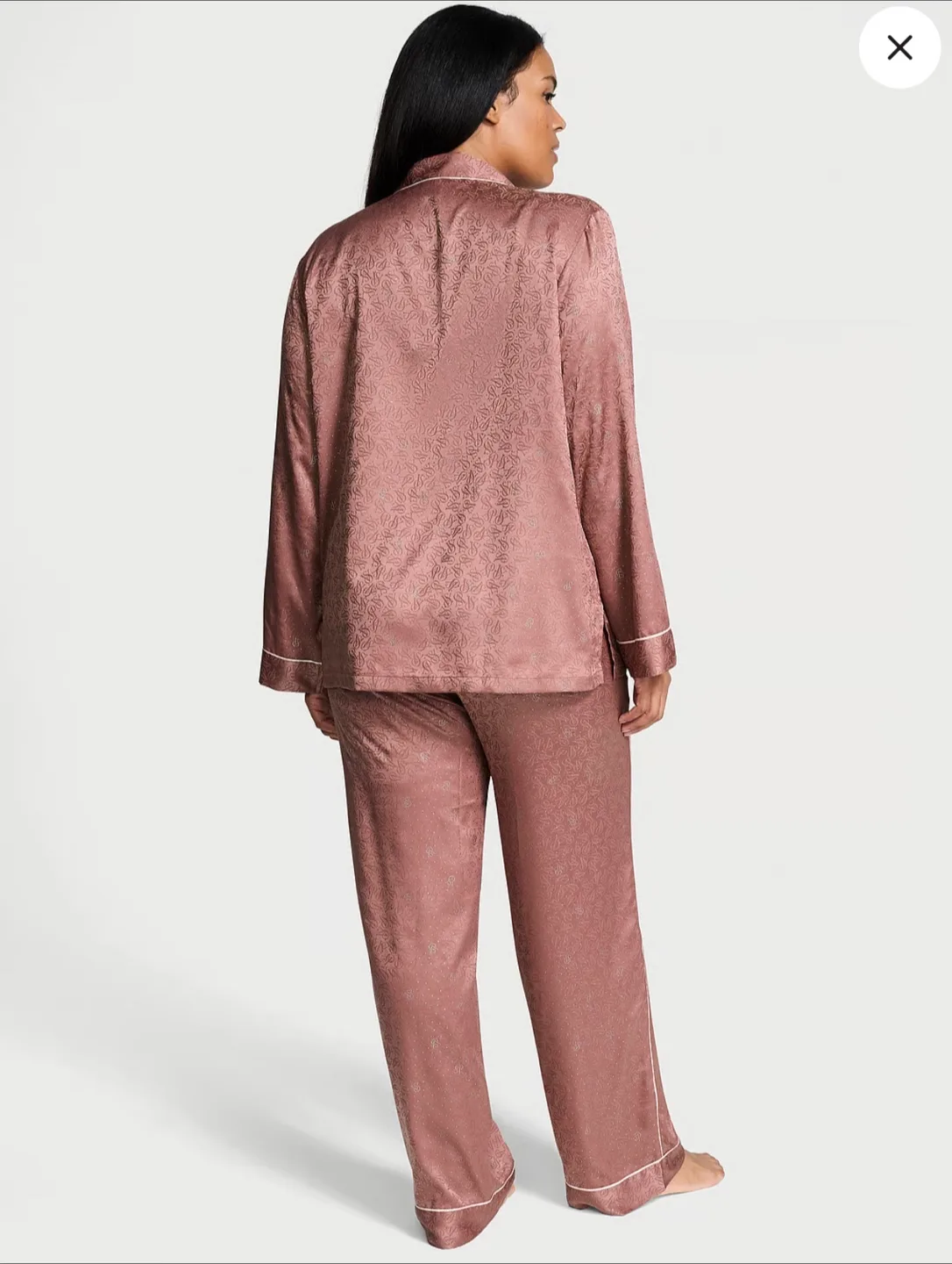 Victoria's Secret Satin Pajama Set, Rose, Size XL image indicator(2)