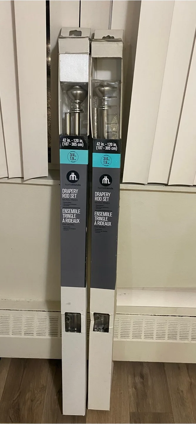 Brand new - Drapery Rod Set for curtains thumbnail