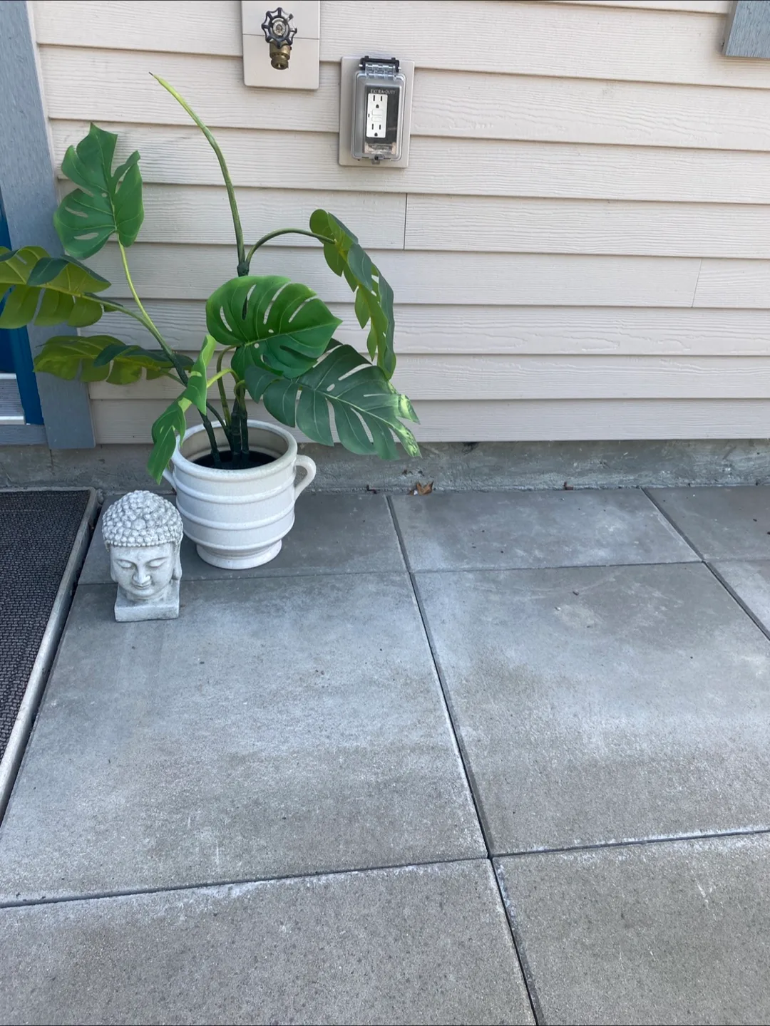 Moving sale - Artificial Monstera Plant with White Pot thumbnail
