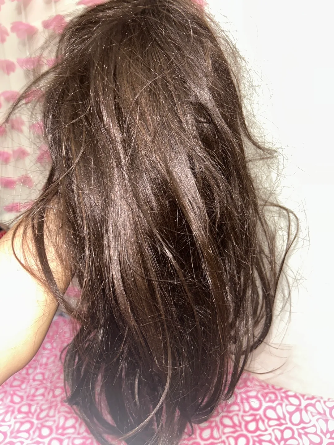 Silky soft beautiful brown wig thumbnail