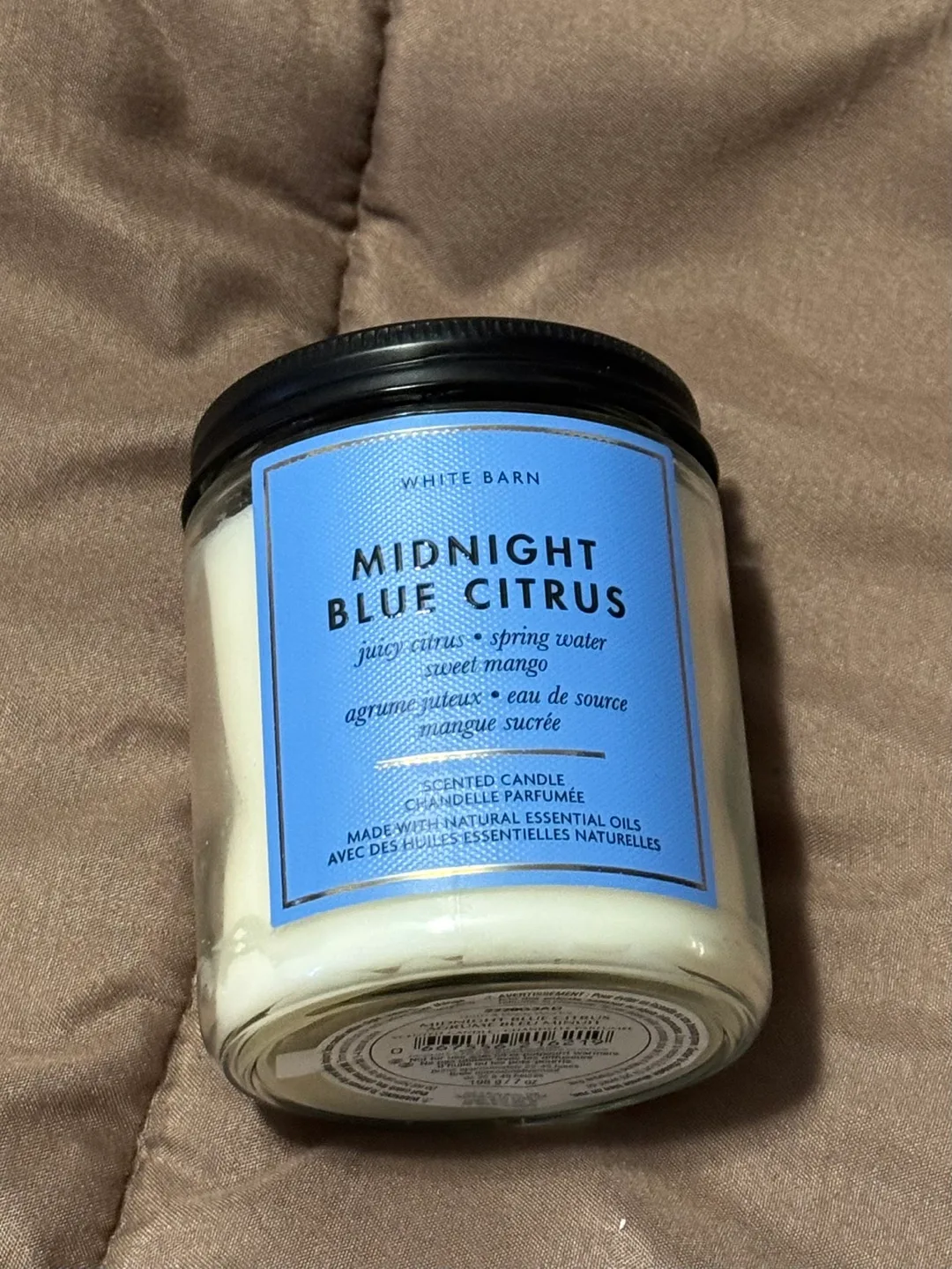 Midnight Blue Citrus Scented Candle thumbnail