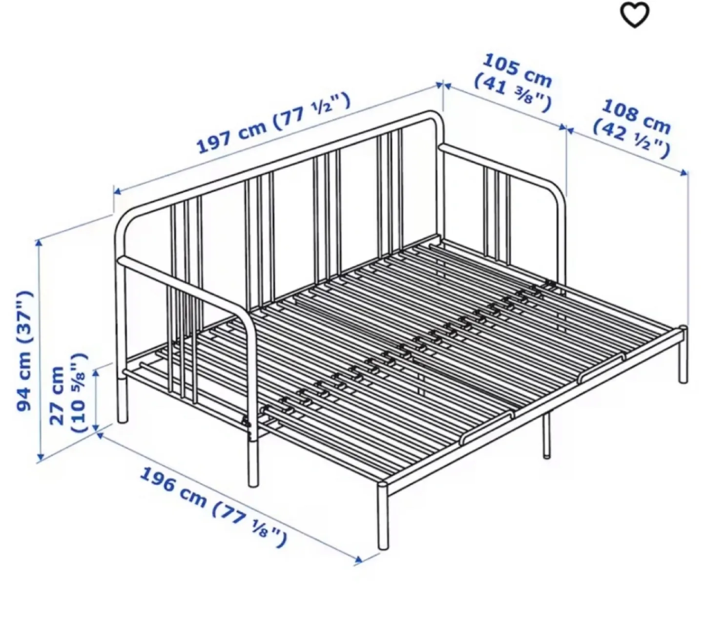 IKEA Daybed with 2 Mattresses image indicator(2)