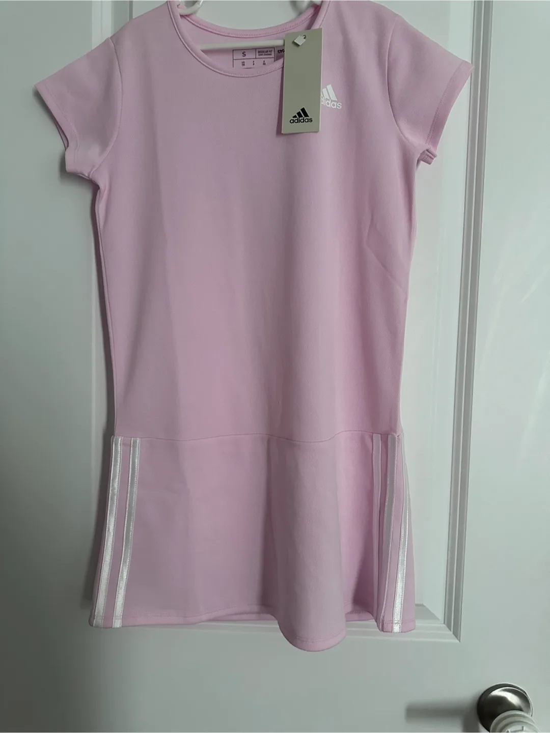 Brand new with tags girls Adidas tennis dress pink sz. S (7/8) thumbnail