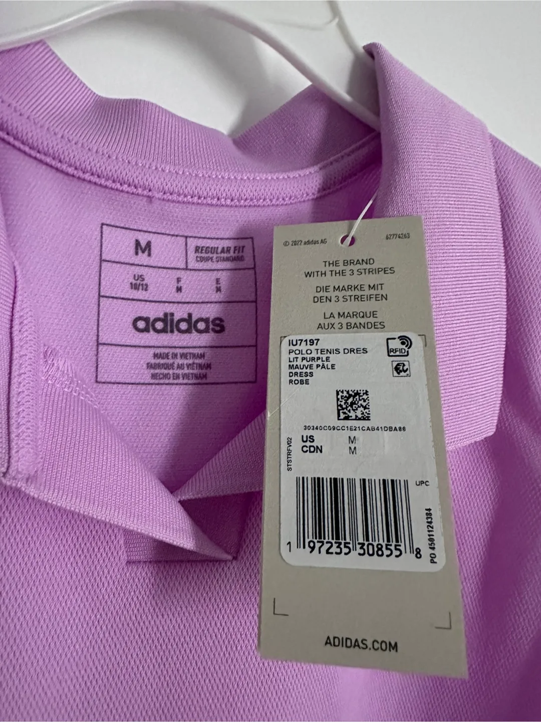 Brand new girls Adidas tennis dress purple sz. M (10/12) image indicator(2)