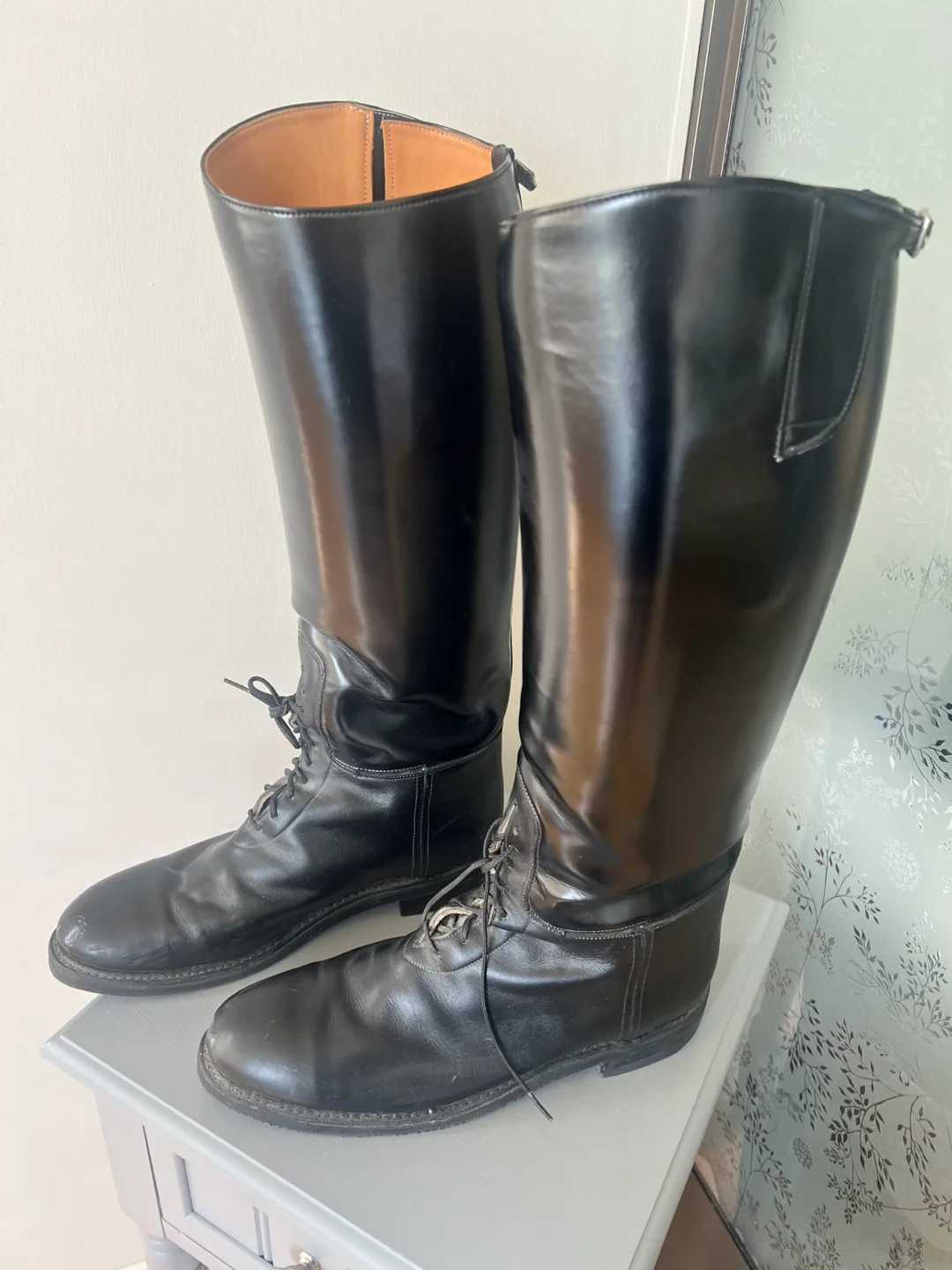 Dehner’s Leather Riding Boots, Black thumbnail