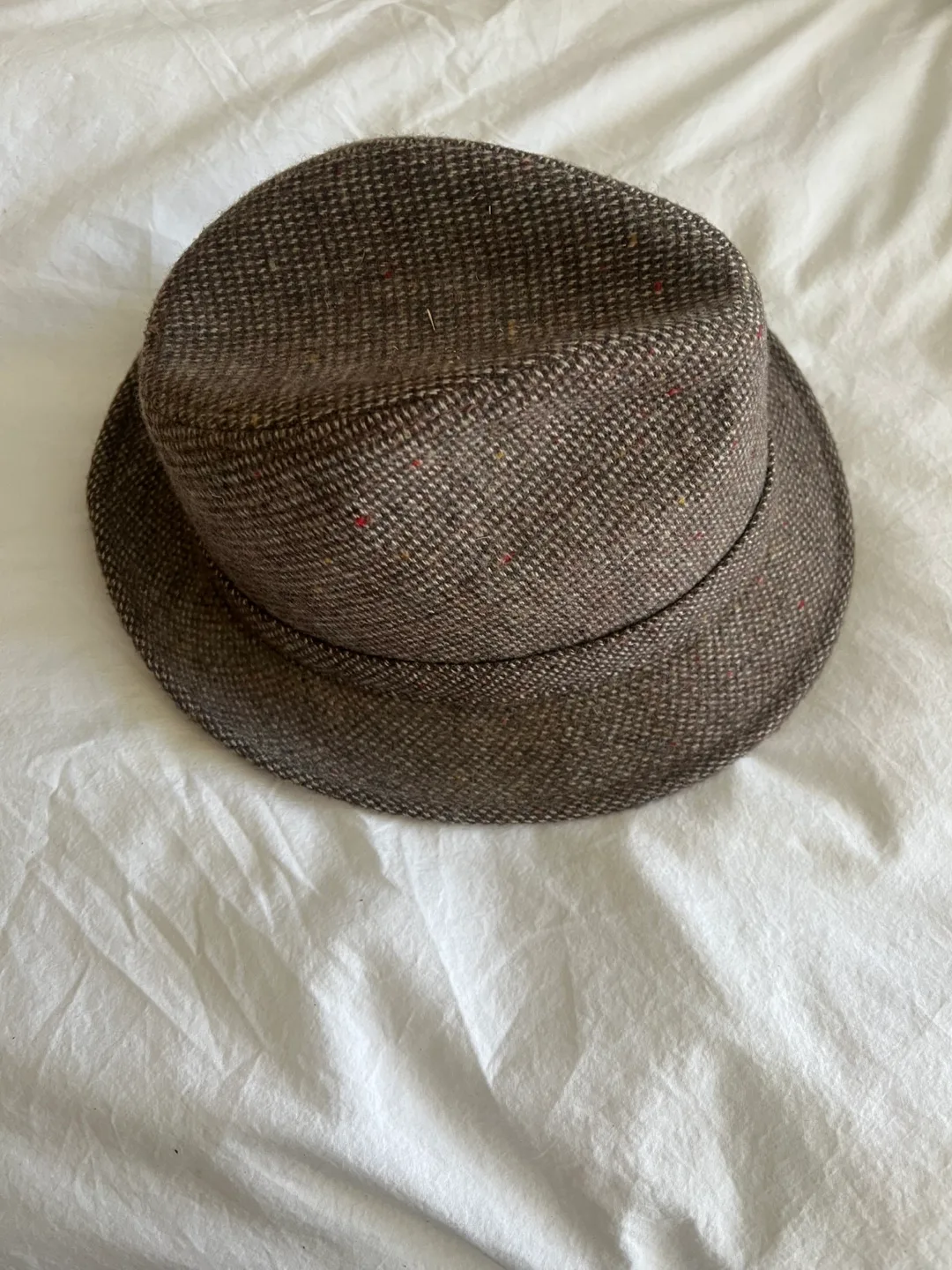 Midway Brown Tweed Fedora Hat thumbnail