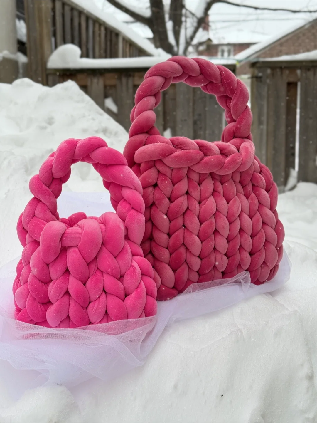 Chunky Crochet bags thumbnail