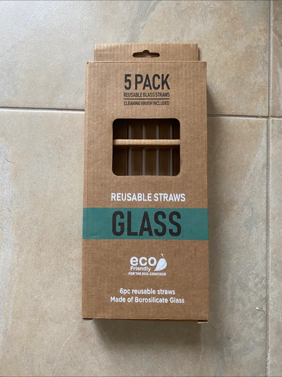 NEW! Glass Reusable Straws - 5 Pack image indicator(2)