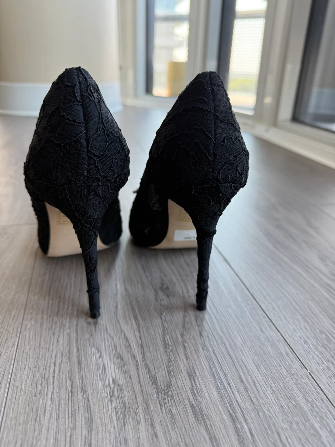 Brand New ALDO Black Lace Heels image indicator(4)