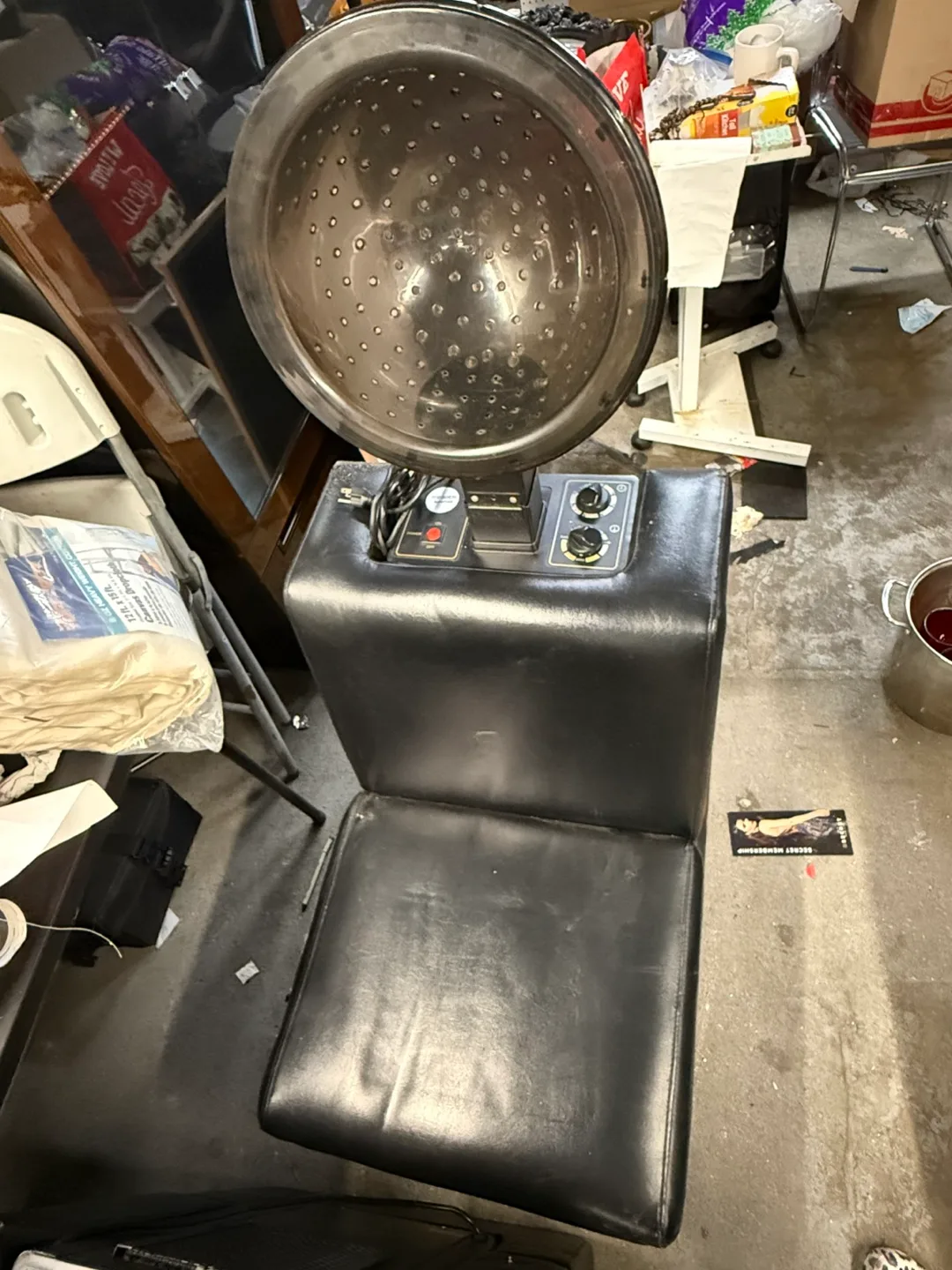 Salon Hair Dryer Chair - Black thumbnail
