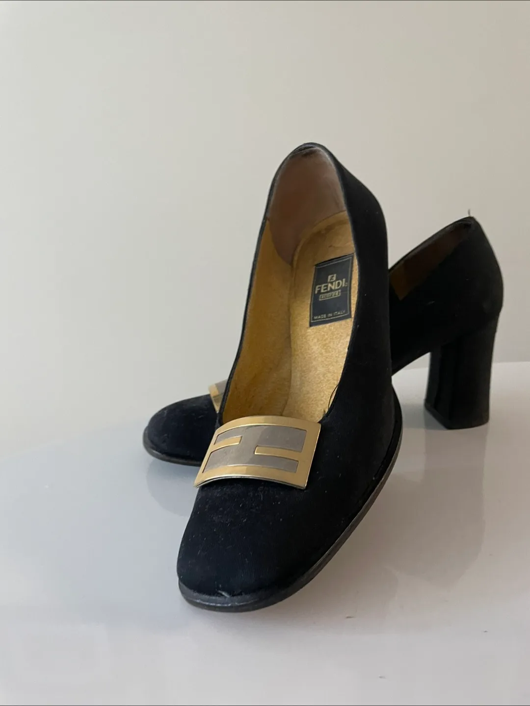 Fendi Vintage Black Heels - Size 7 thumbnail