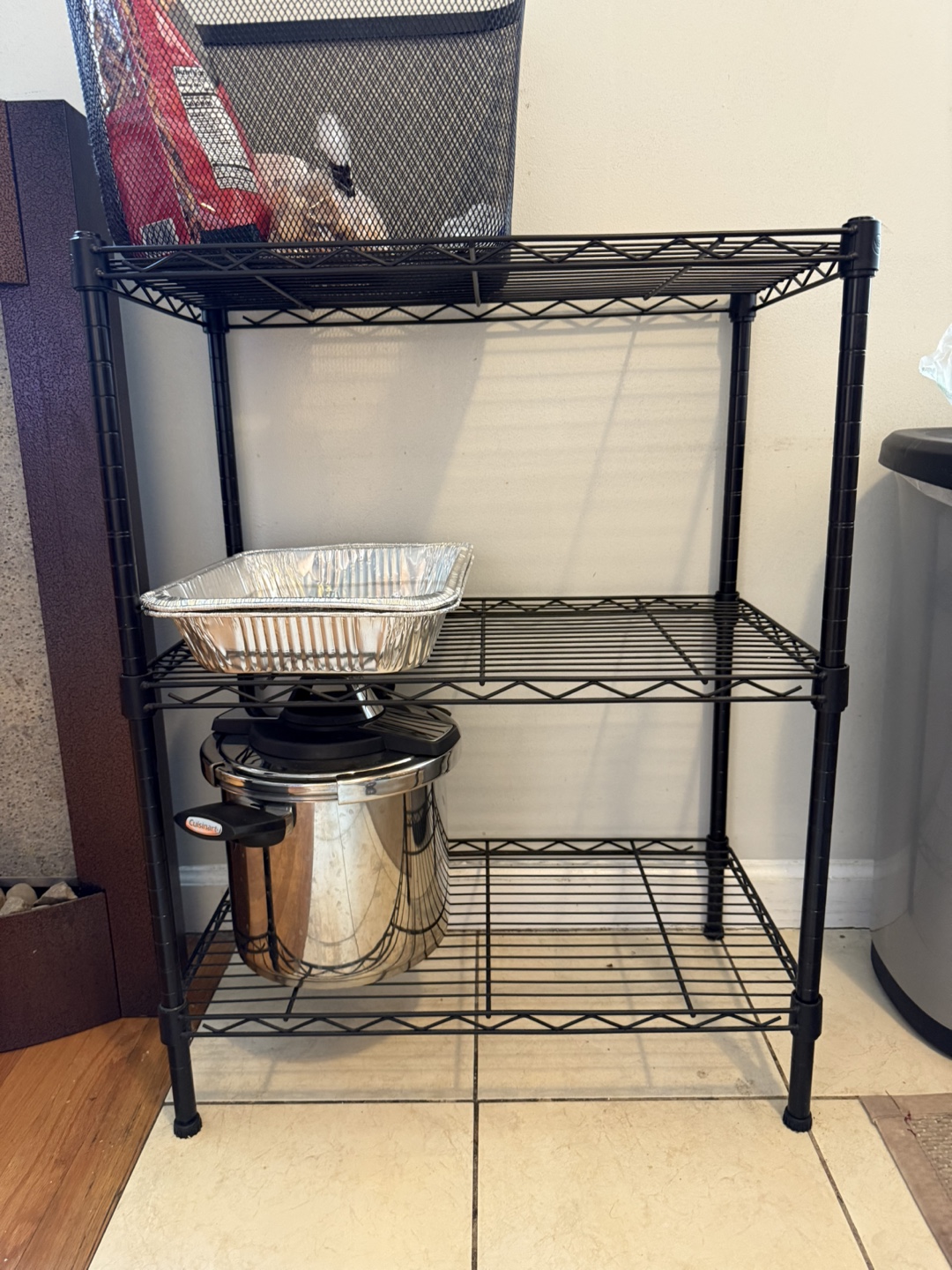 Black Wire Shelving Rack