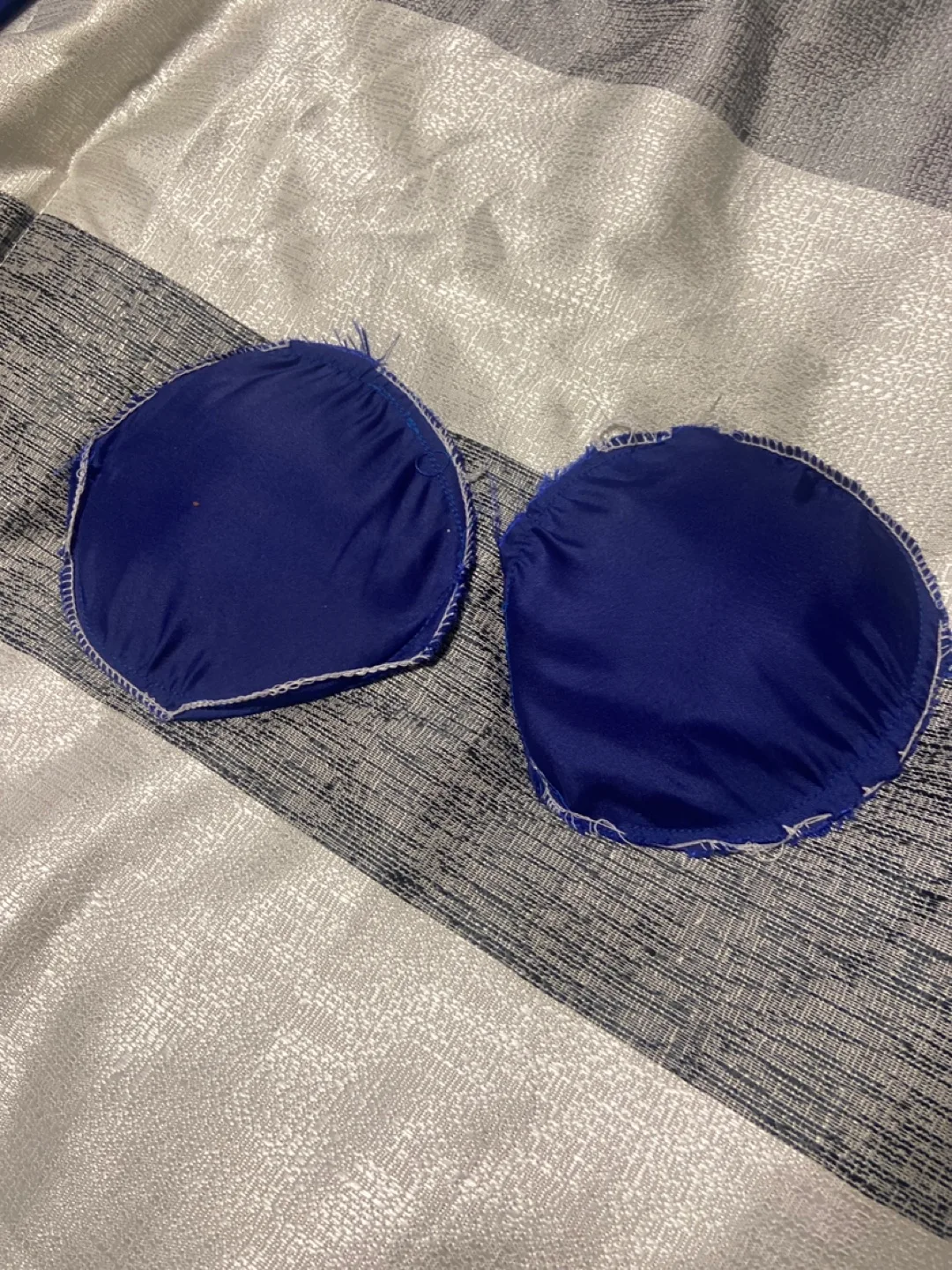 Blue Satin Slit Gown image indicator(5)