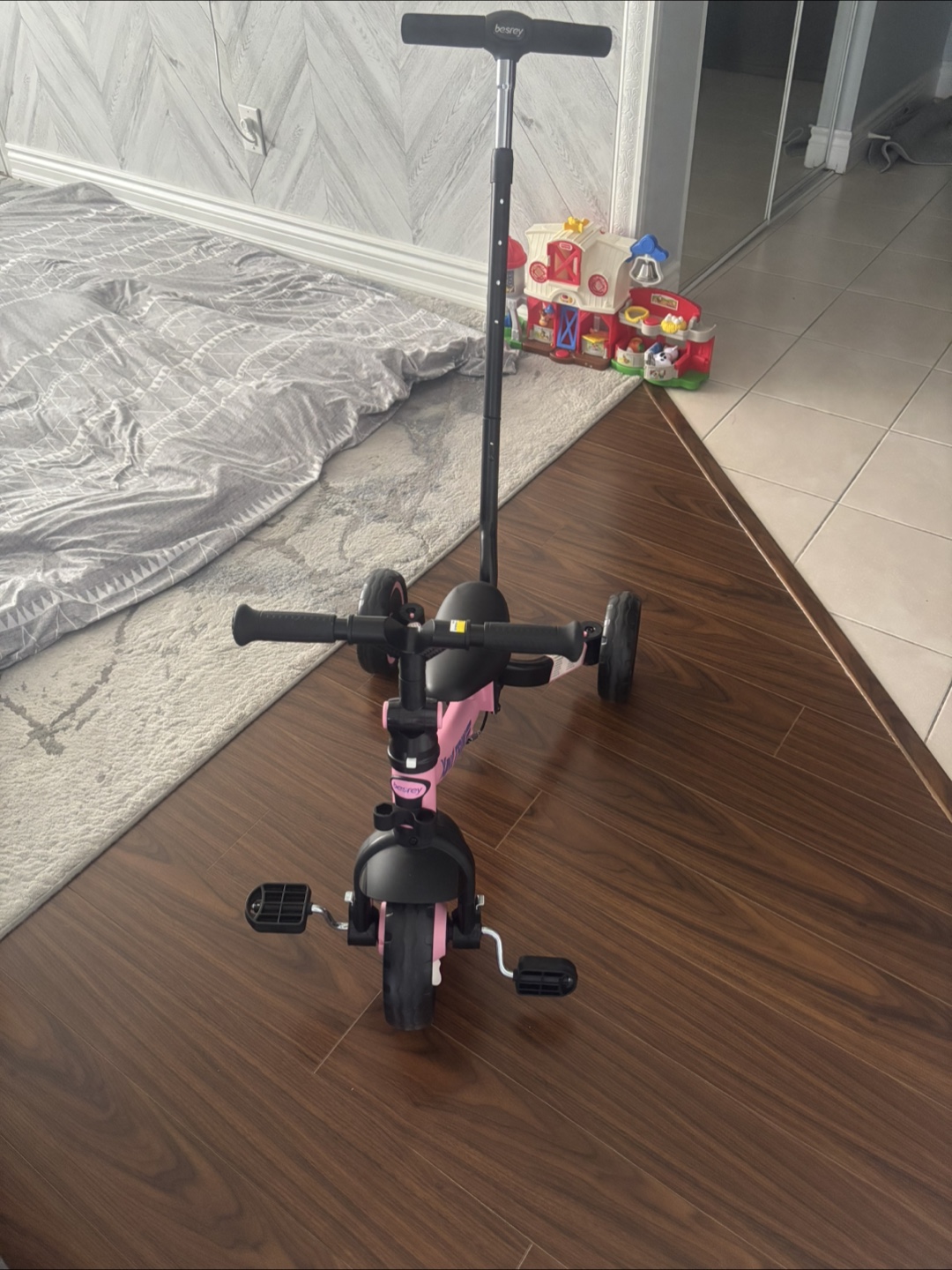 Besrey Toddler Tricycle - Pink - photo 2