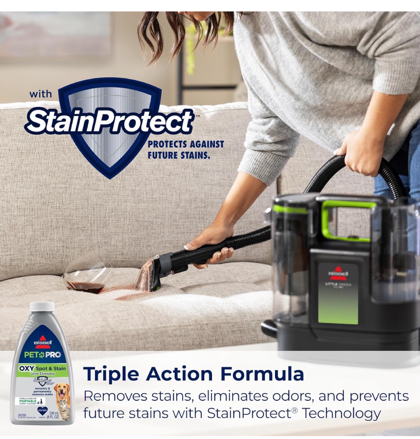 BISSELL LittleGreenMax Pet Portable Carpet Cleaner - photo 5