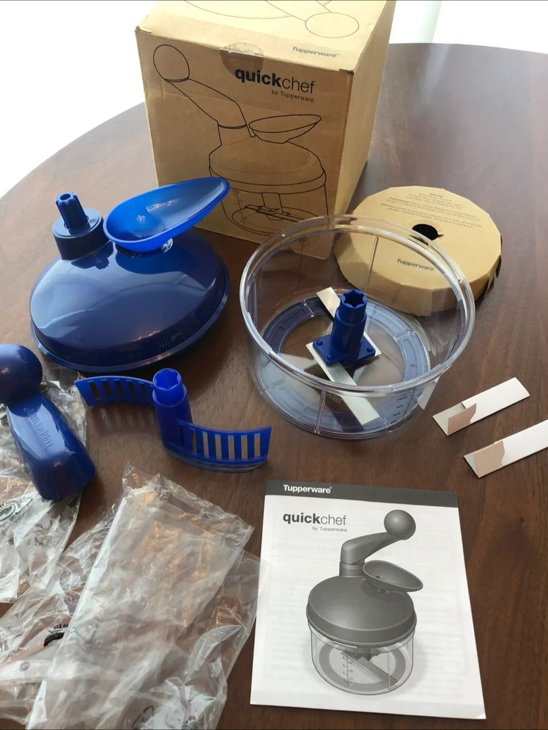NEW Tupperware Quick Chef Manual Food Processor thumbnail