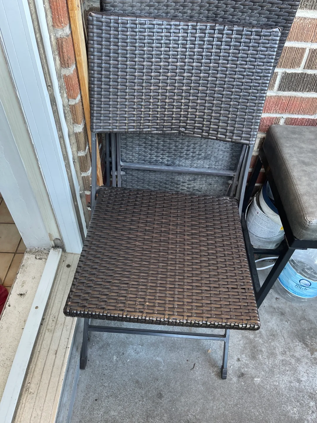 Wicker Outdoor Folding Chair thumbnail