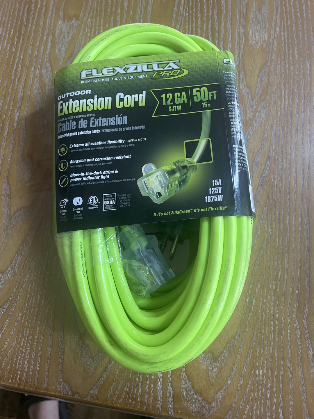 Flexzilla Pro 50ft 12GA Outdoor Extension Cord - New