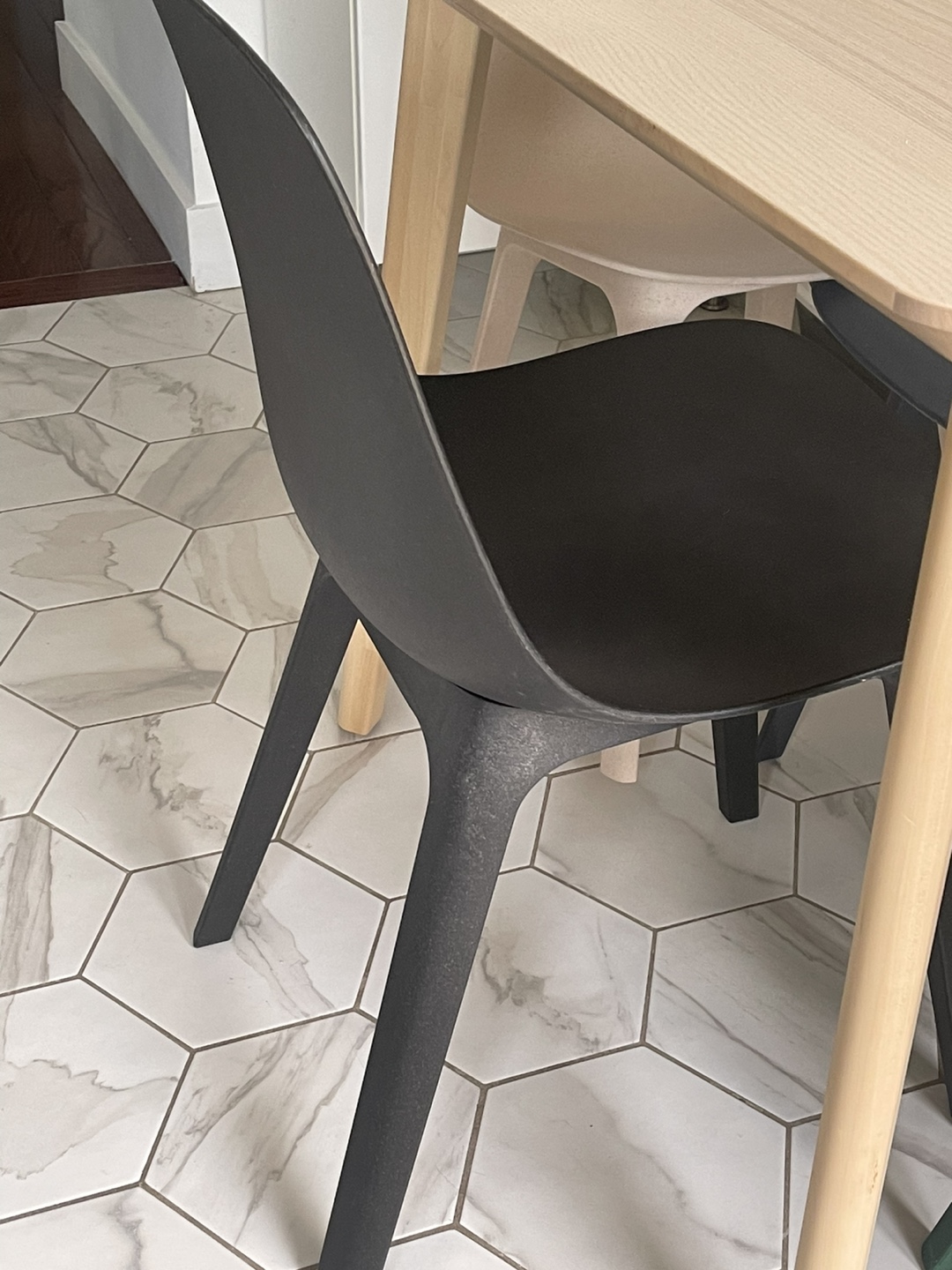 2 IKEA ODGER Black Chair
