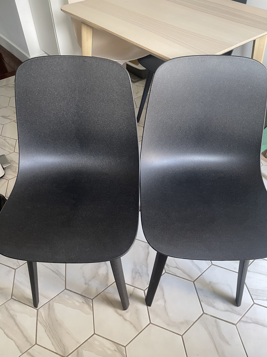 2 IKEA ODGER Black Chair - photo 3