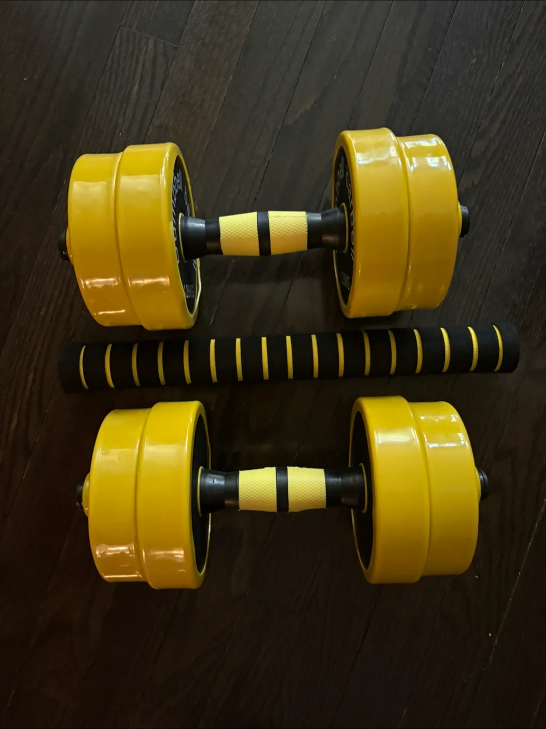 Nice C Adjustable Dumbbell Set - Yellow thumbnail