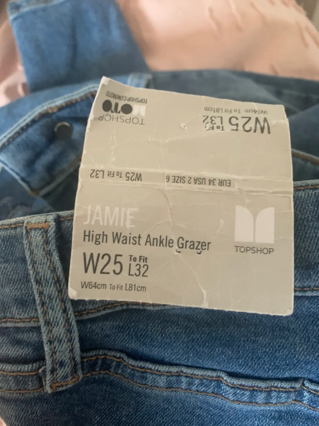 High Waist Ankle Grazer Jeans image indicator(2)