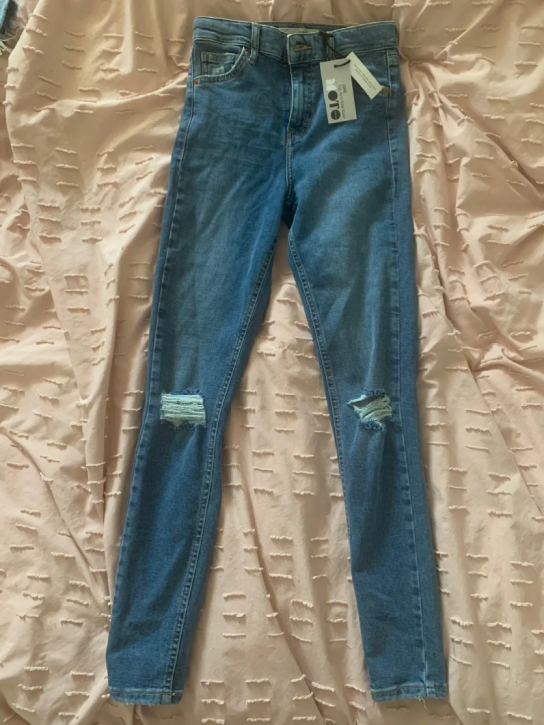 High Waist Ankle Grazer Jeans