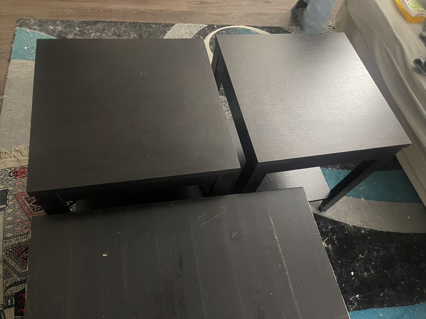 Coffee table with two side tables - photo 4