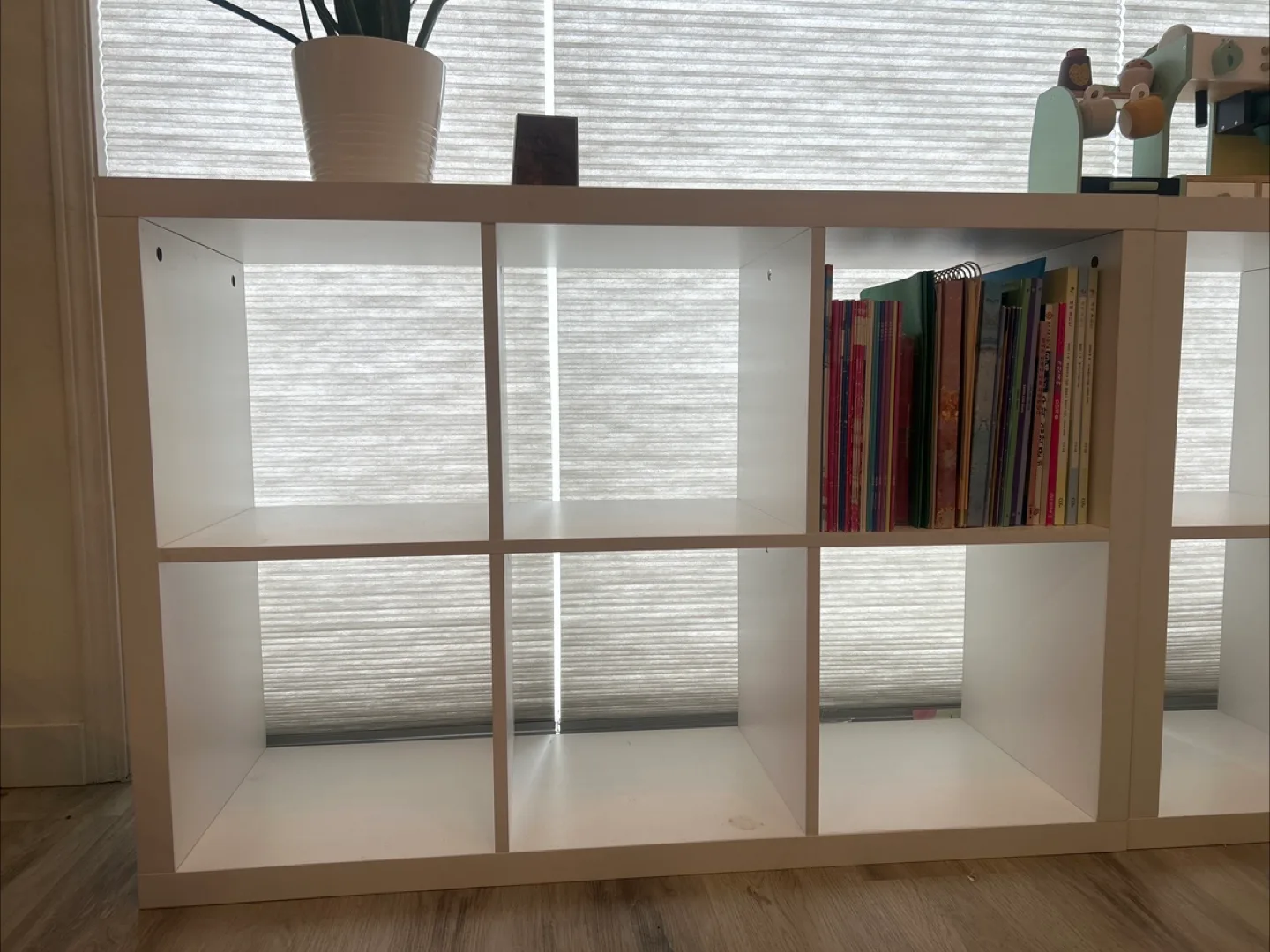 White IKEA Kallax Shelf Unit thumbnail
