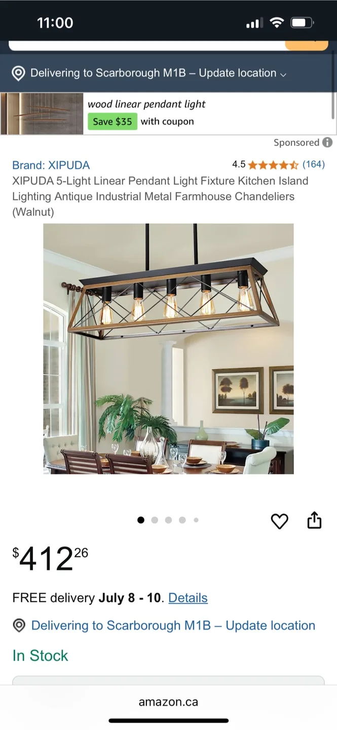 4-Light Linear Pendant Light image indicator(4)