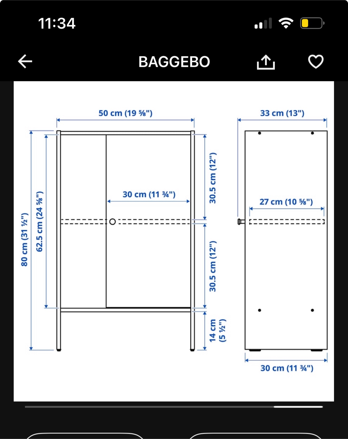 IKEA BAGGEBO White Cabinet - photo 2