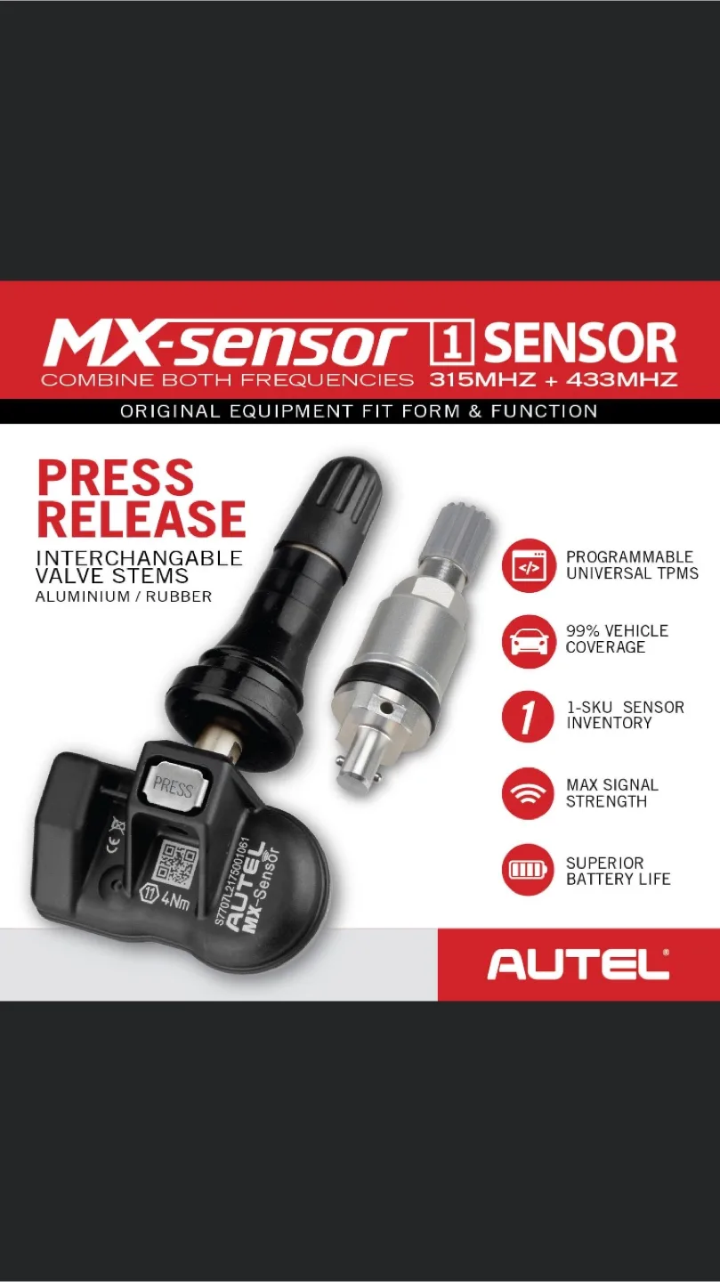 Autel MX-Sensor 1 Sensor - 315MHz + 433MHz image indicator(2)