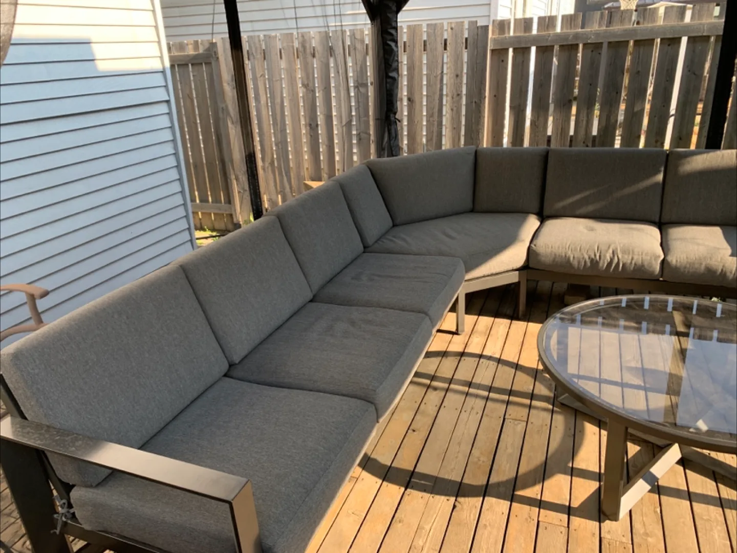 CANVAS Whistler Outdoor Patio Sofa Sectional Set - Grey image indicator(5)