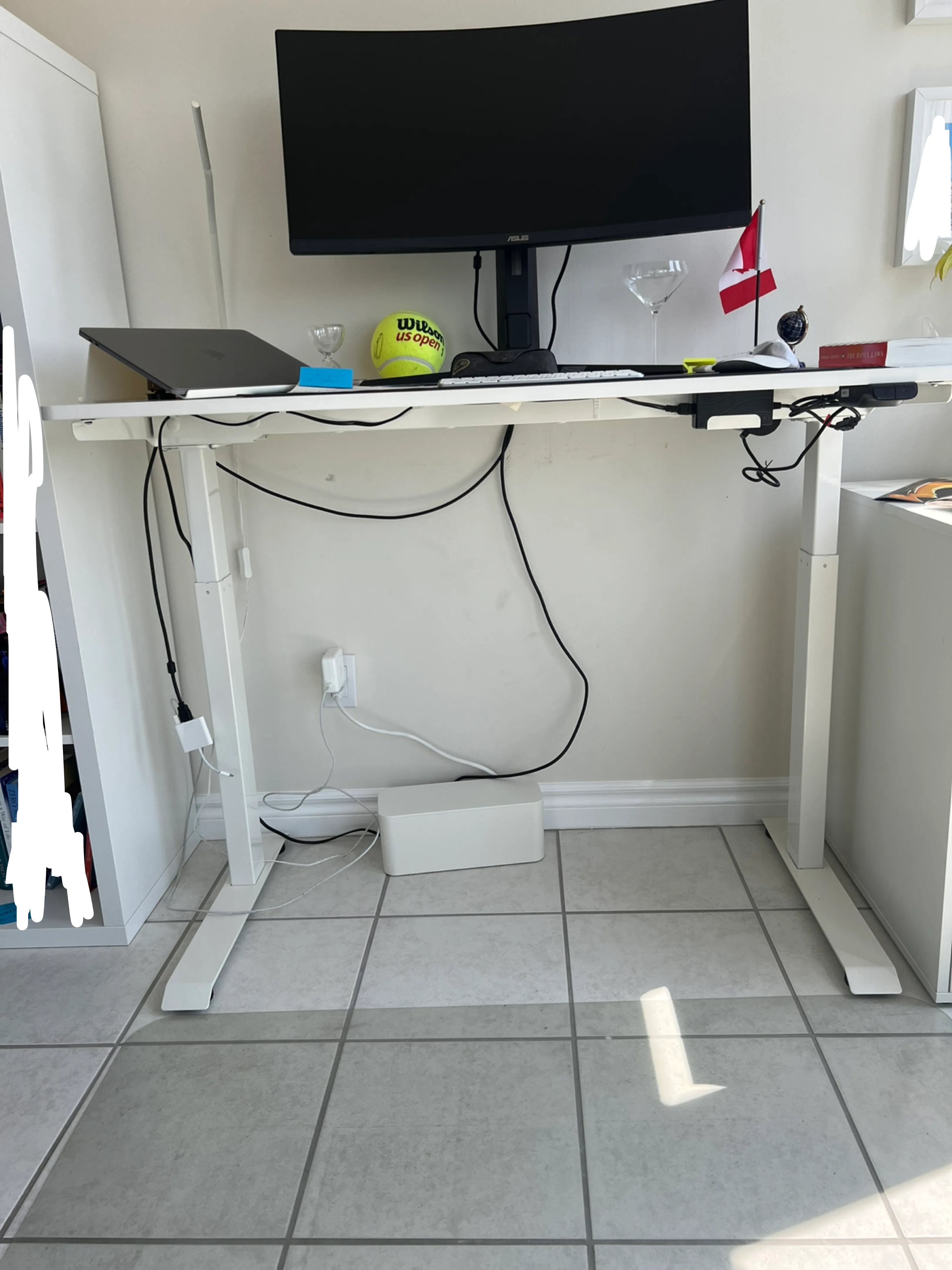 Adjustable Standing Desk - White thumbnail