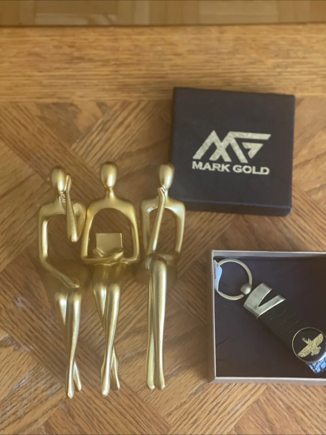Mark Gold Keychain with Box thumbnail
