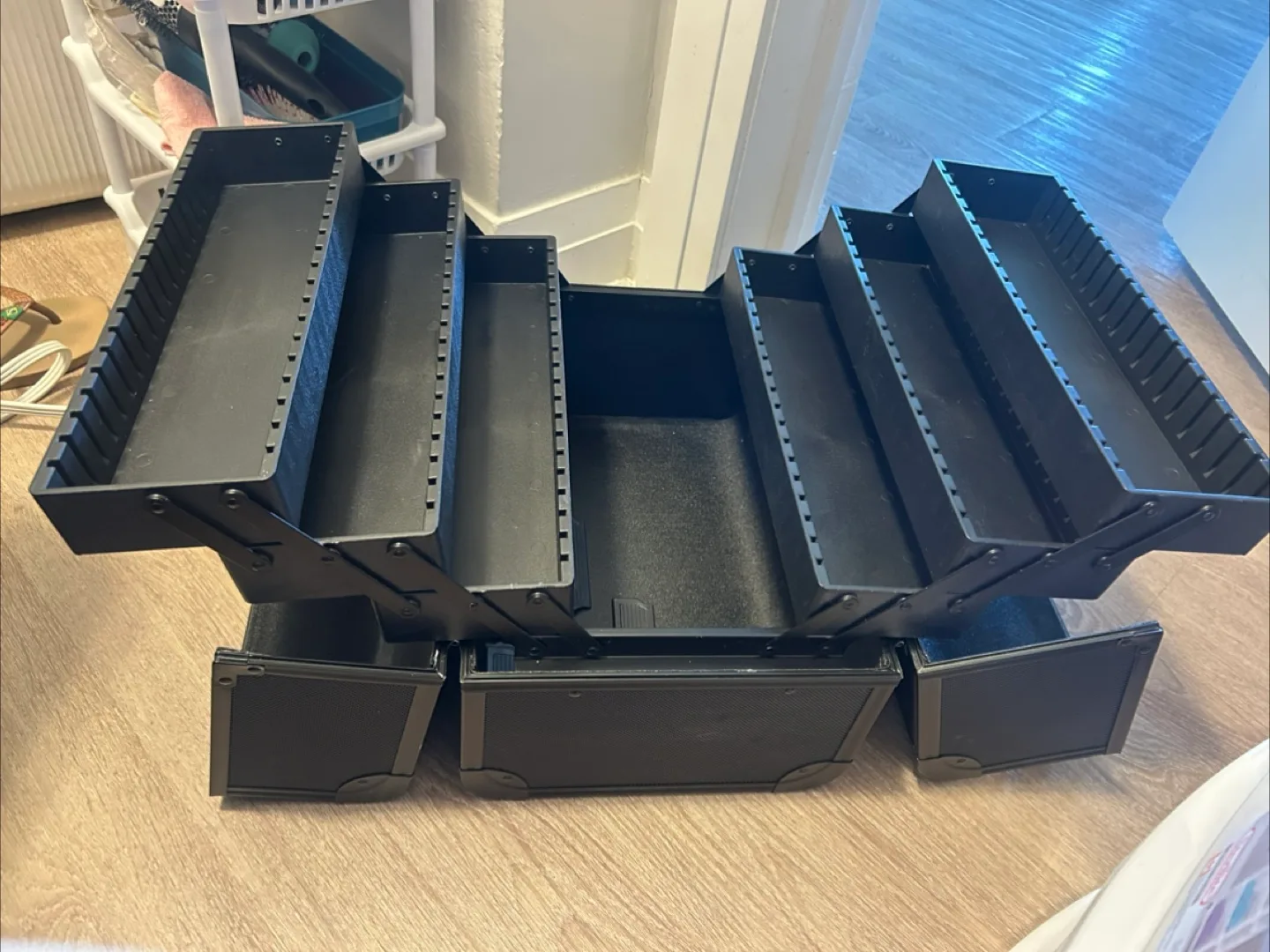 Black Makeup Train Case image indicator(3)