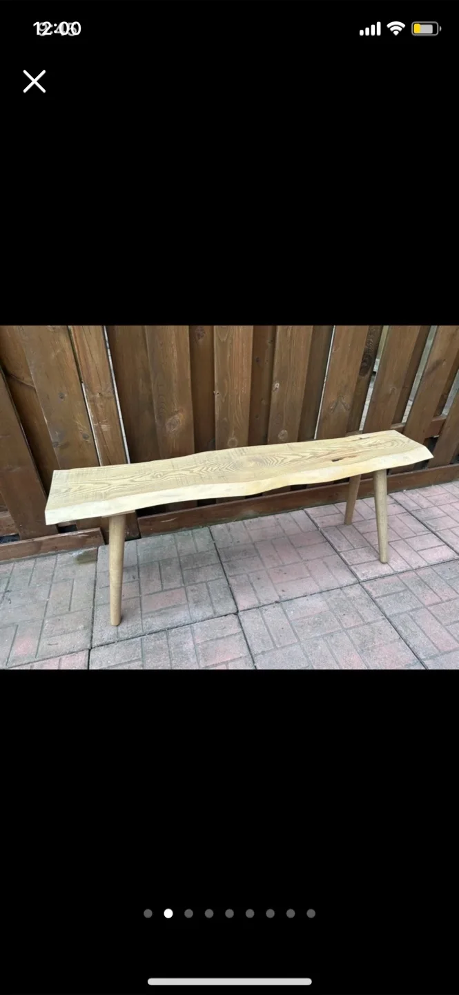 Handmade Wooden Bench image indicator(2)