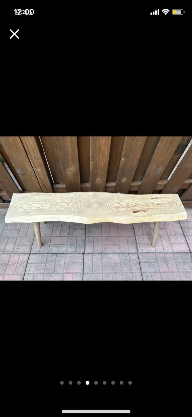 Handmade Wooden Bench image indicator(4)