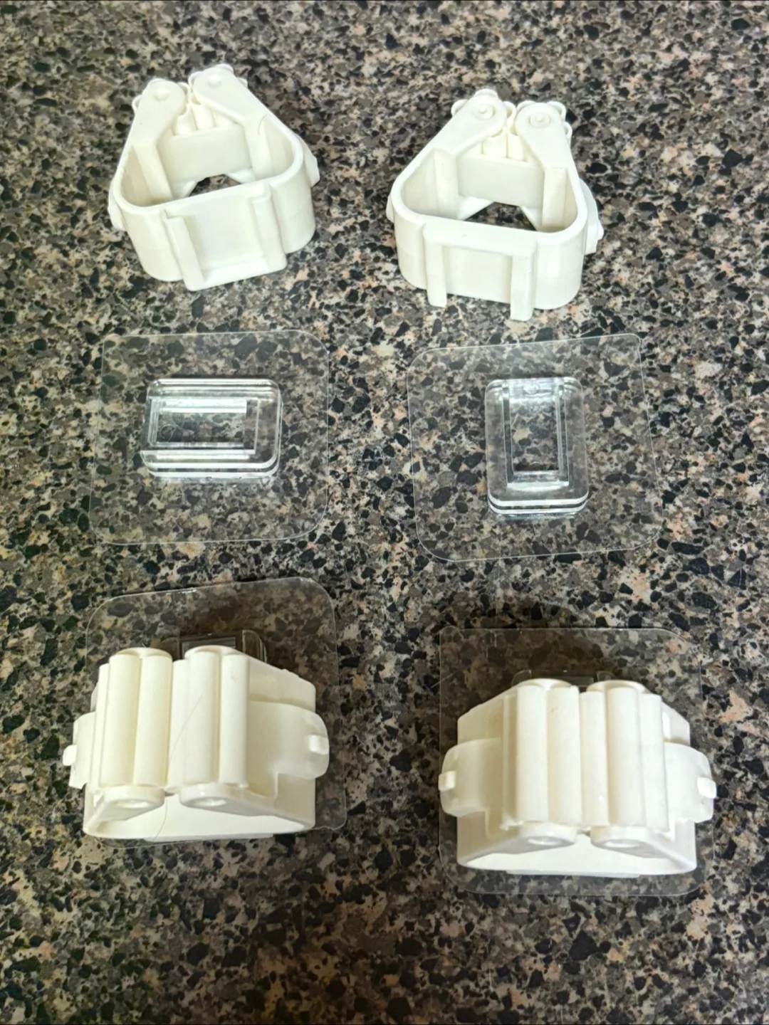 4 New Mop and Broom Holders adhesive unused FREE 🇨🇦 thumbnail