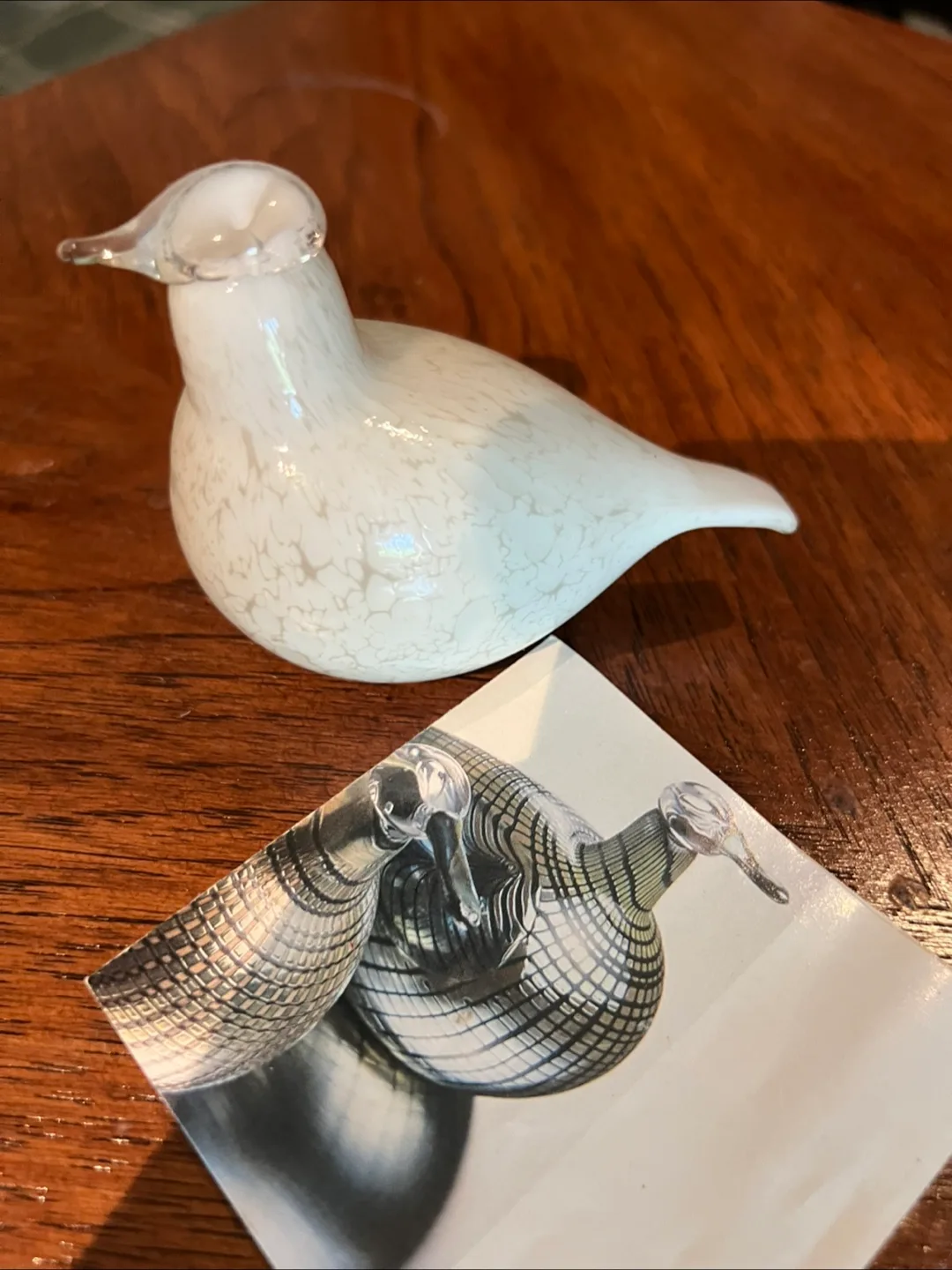 Nuutajarvi Glass Bird Figurine thumbnail