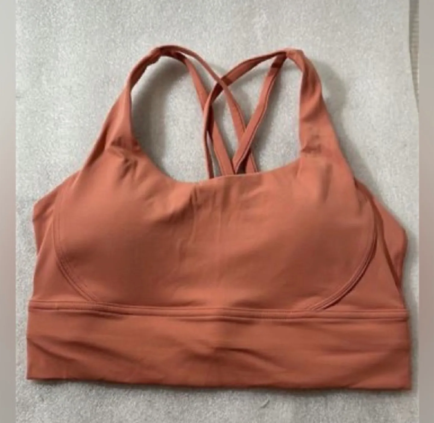 Luca Domello Women Sports Bra, Coral Red Sz M thumbnail
