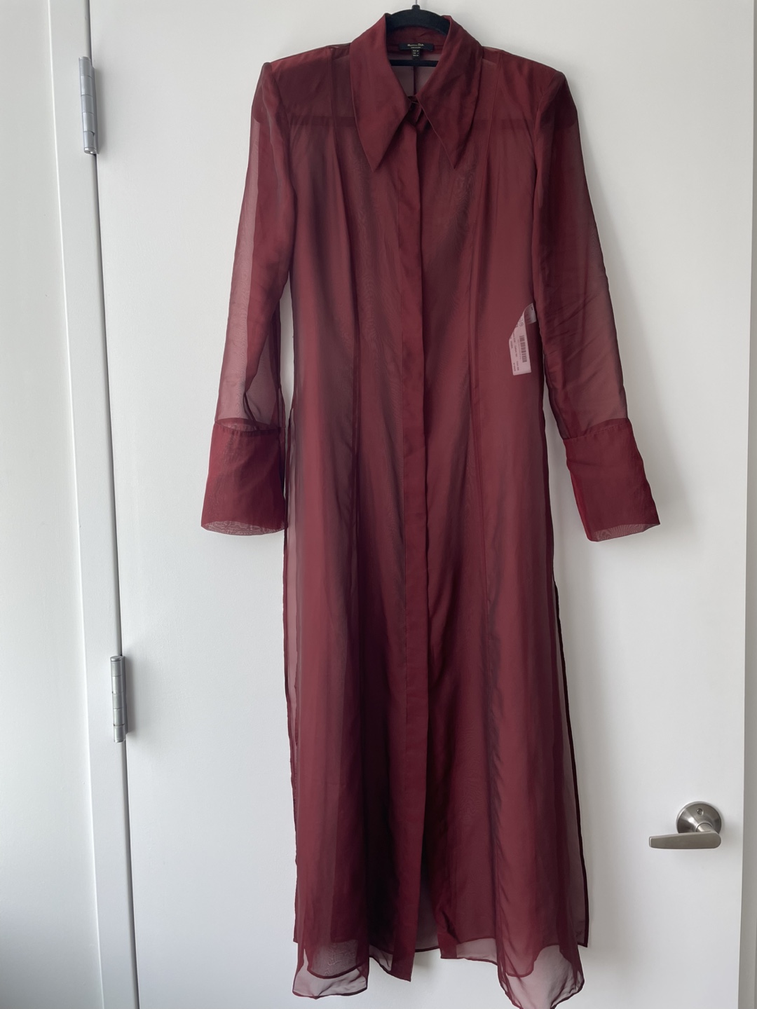 Sheer Massimo Dutti Shirt Dress