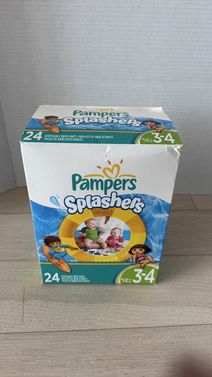 Pampers Splashers Disposable Swim Pants Size 3-4