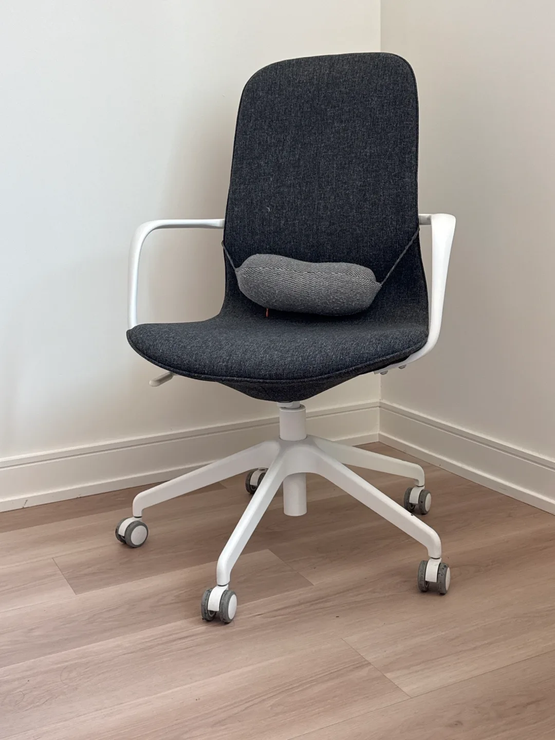 Ikea Reclining Grey Office Chair with Lumbar Support thumbnail