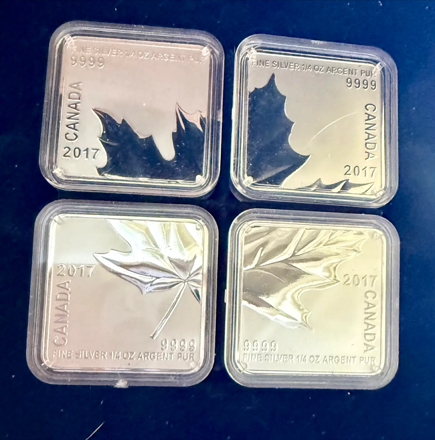 2017 Maple Leaf Quartet - Pure Silver 4-Piece Set thumbnail