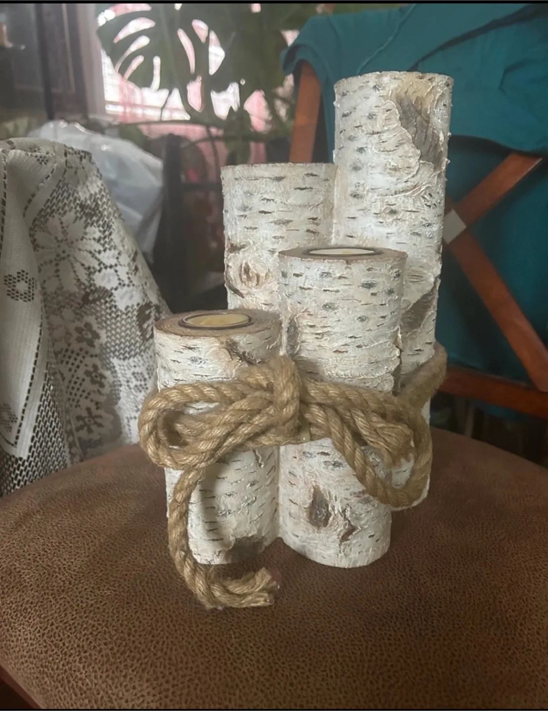 Birch Log Candle Holder thumbnail