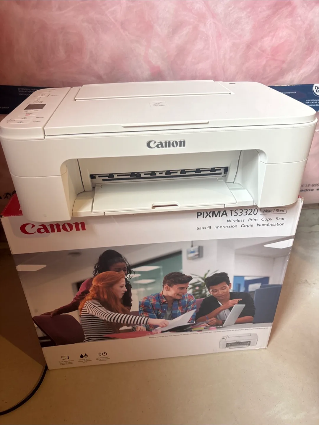 Canon PIXMA TS3320 Wireless Printer - White thumbnail