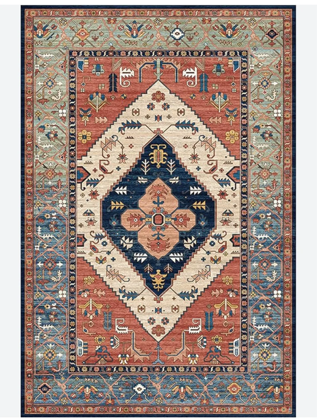 New Lahomea Small Entrance Rug Non Slip, 2x3 Boho thumbnail